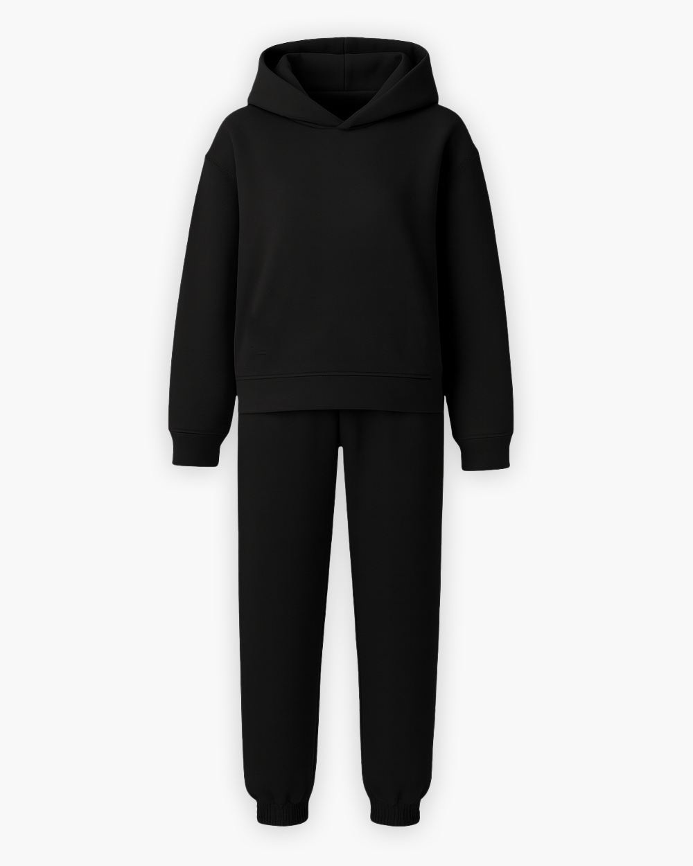 Lockerer Jogginganzug mit Kapuze und Bündchen