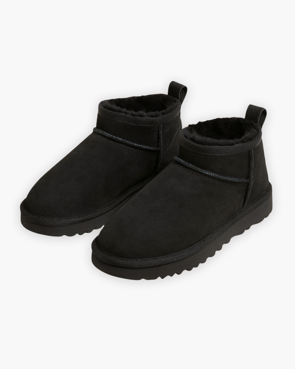 Gefütterte Stiefeletten mit flacher Sohle