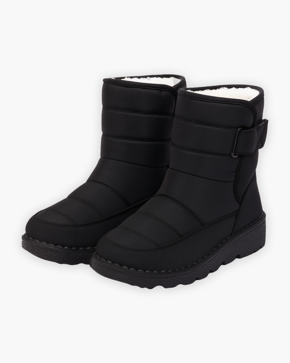 Gefütterte Winterstiefel mit Profilsohle
