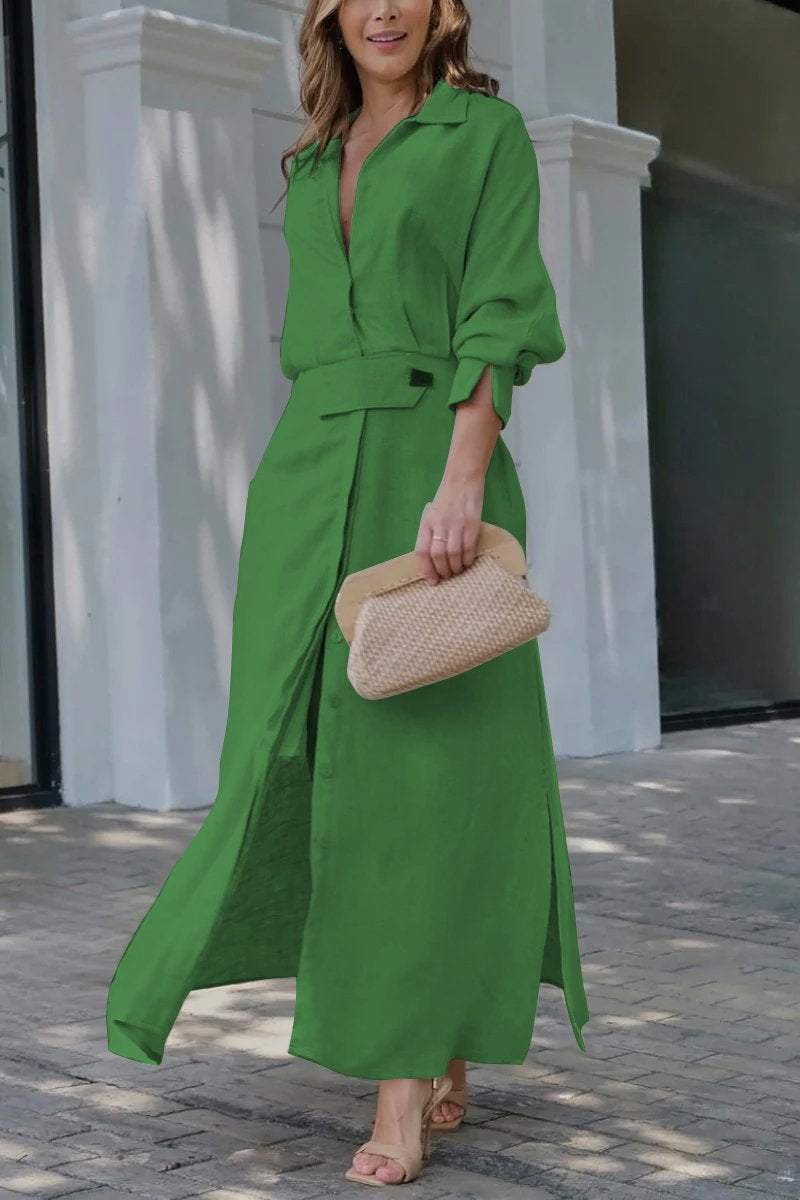Camille | Elegantes Damen Maxikleid – Strukturierter Schnitt, Taillengürtel & Ideal für den Sommer 5