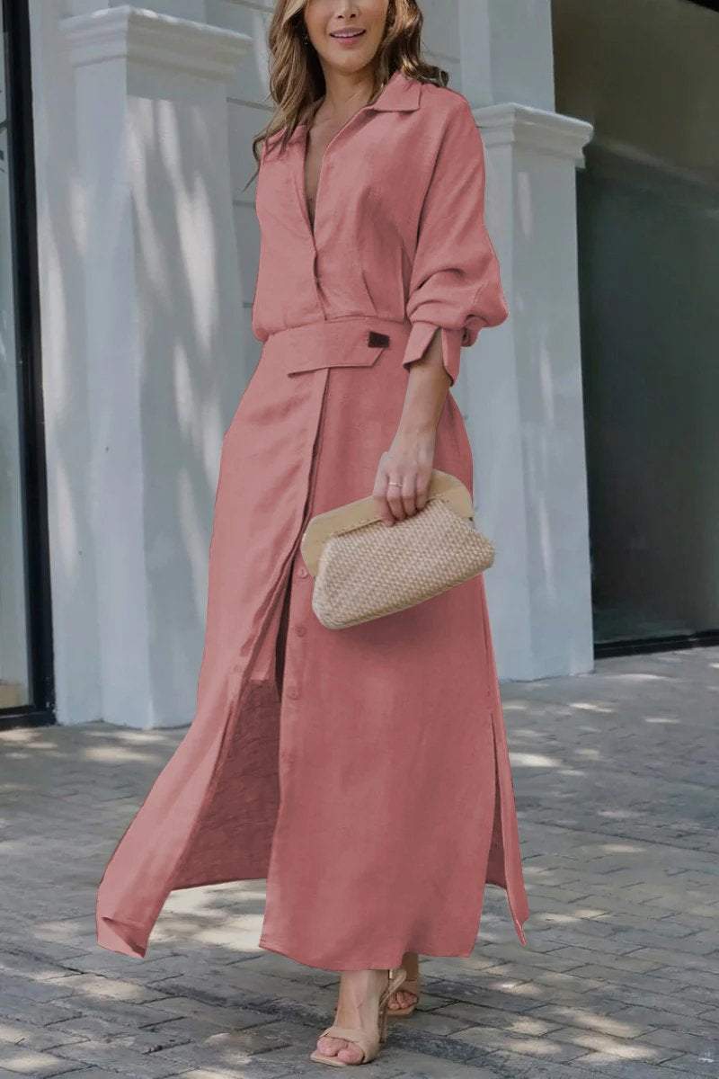 Camille | Elegantes Damen Maxikleid – Strukturierter Schnitt, Taillengürtel & Ideal für den Sommer 6
