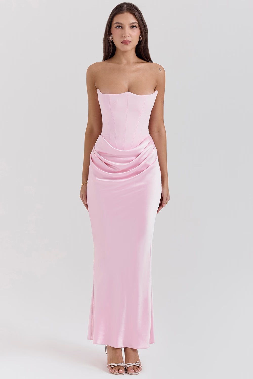 Carmen | Abendkleid Lang Trägerlos Elegant Tailliert Silhouette 2