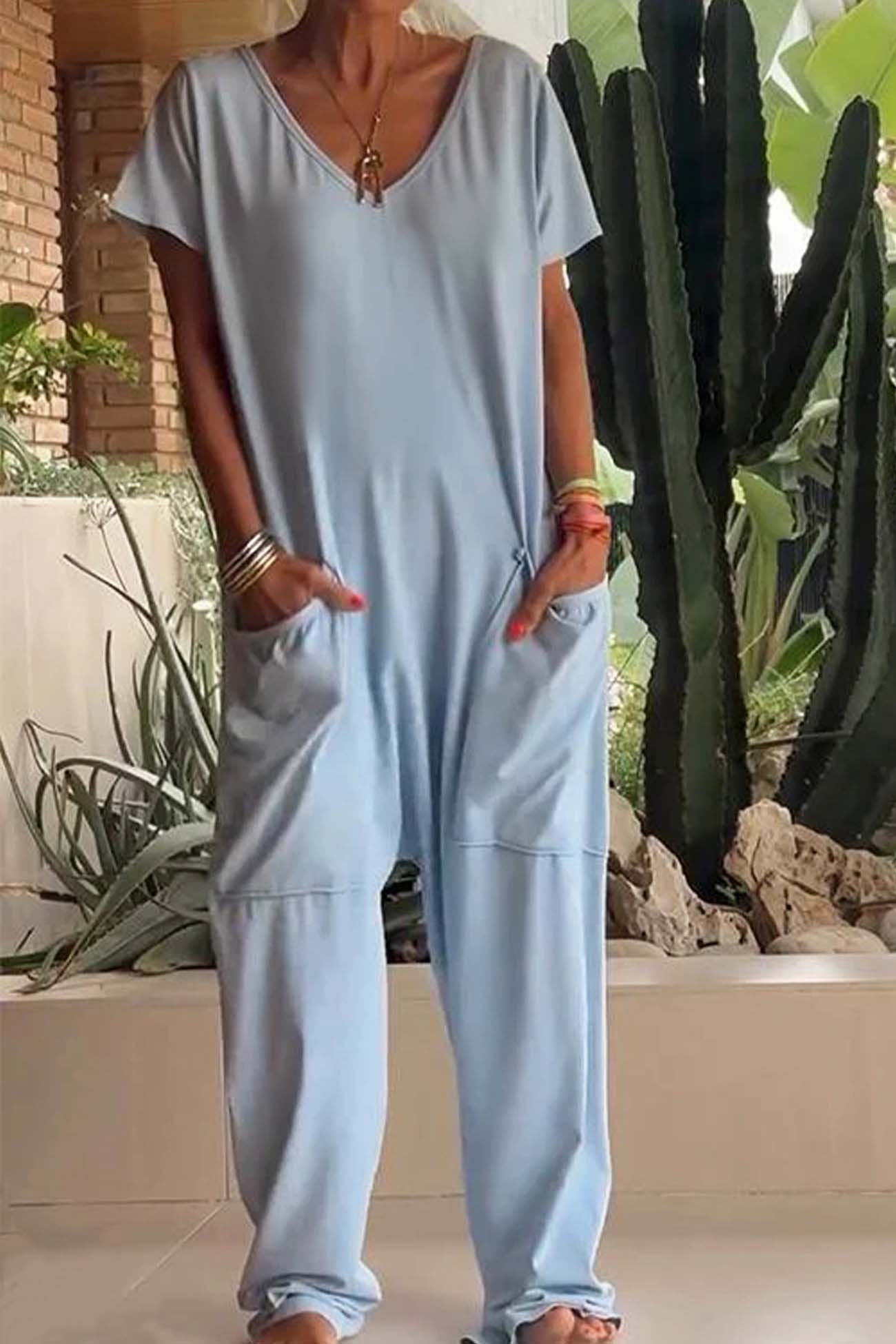 Celeste | Bequemer, Eleganter & Weitbeiniger Damen-Overall 4