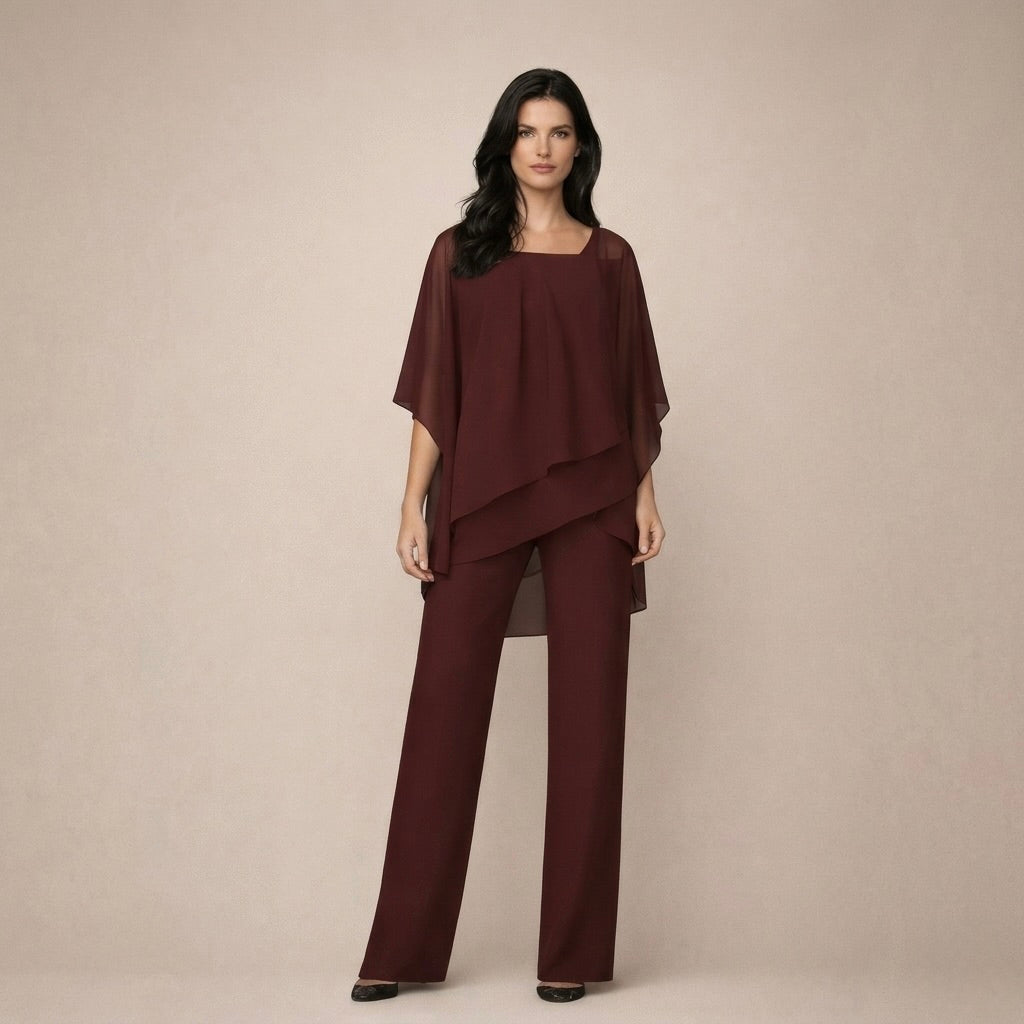 Celeste | Damen Set Schulterfrei Weite Hose Elegant Sommer Stil 4