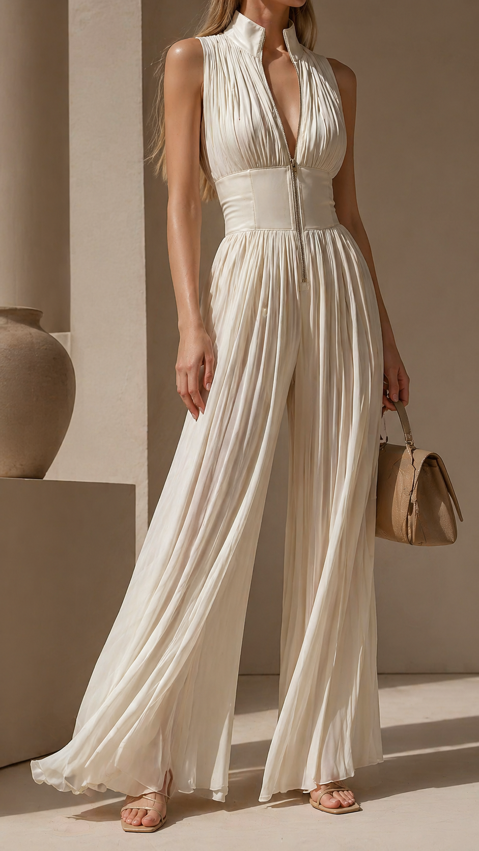Celia | Eleganter, Fließender Jumpsuit Damen – Figurbetont für Festliche Anlässe 0