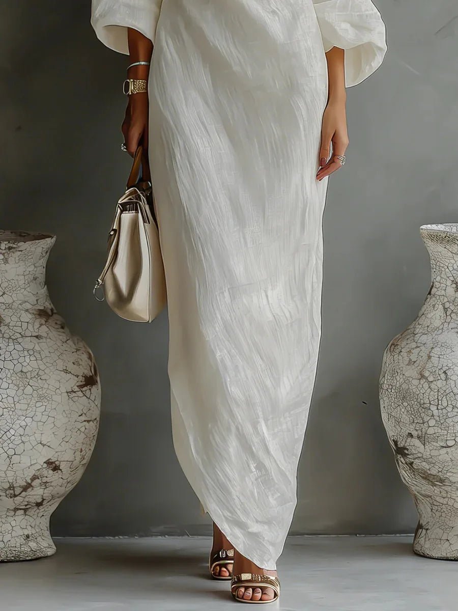 Celia | Elegantes, Atmungsaktives Maxikleid für Damen – Sommer One-Shoulder-Look 3