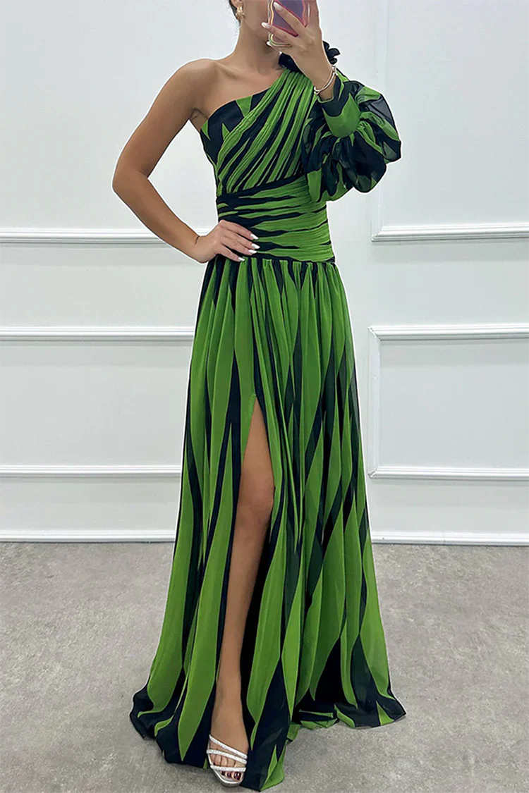 Celia | Maxikleid Festlich Sommer Asymmetrisch Elegant Fließend 5