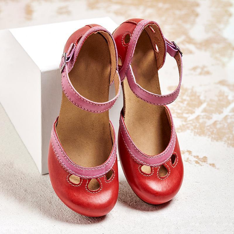 Celia | Sandalen Damen Niedriger Absatz Elegant Komfortabel Atmungsaktiv 2