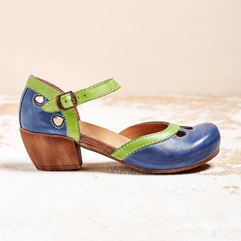 Celia | Sandalen Damen Niedriger Absatz Elegant Komfortabel Atmungsaktiv 5