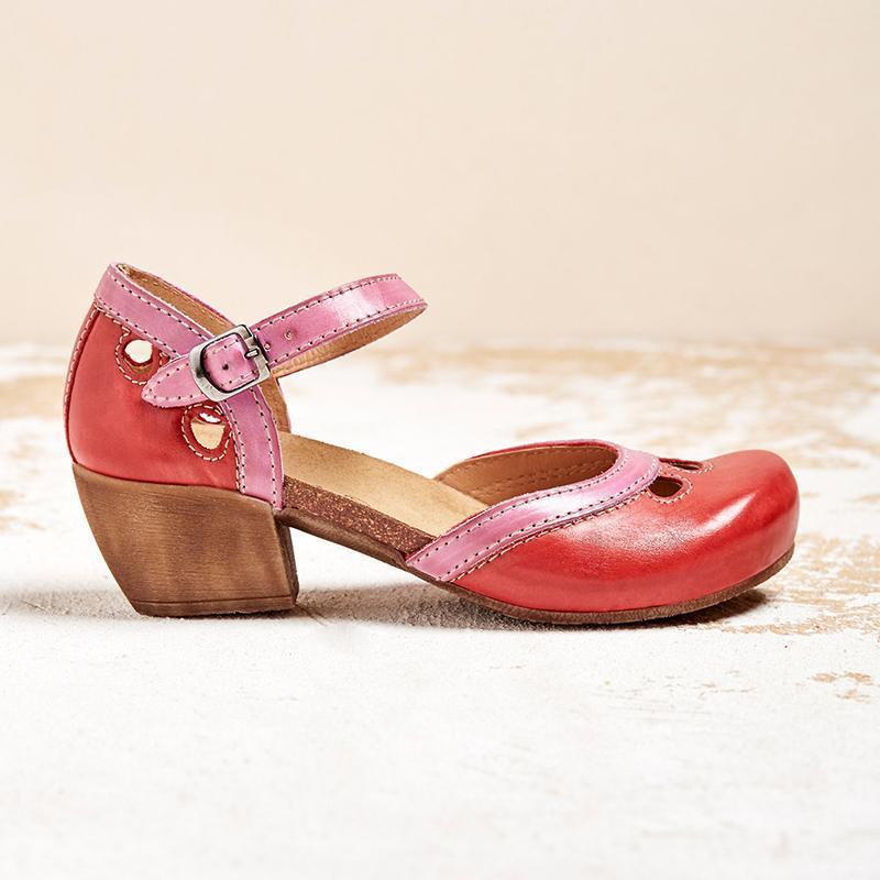 Celia | Sandalen Damen Niedriger Absatz Elegant Komfortabel Atmungsaktiv 6