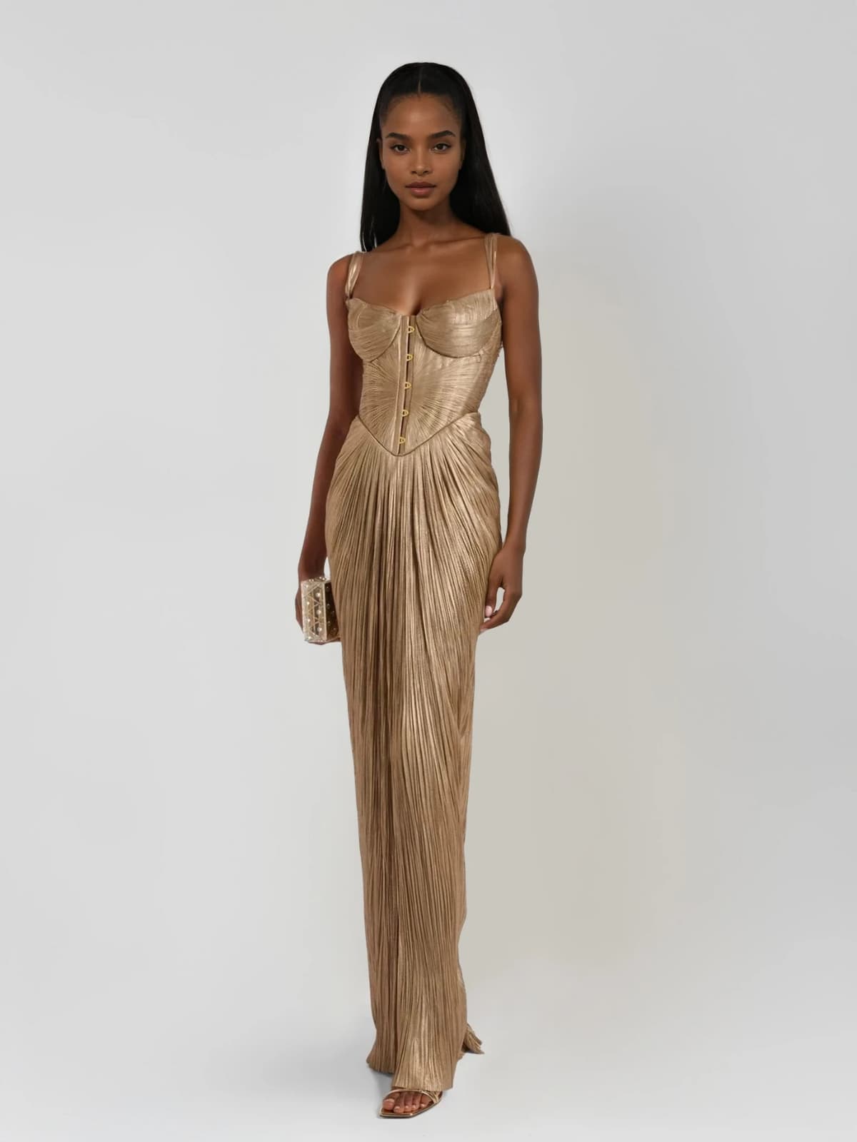 Cerys | Maxikleid Festlich Sommer Elegante Silhouette Figurbetont 0