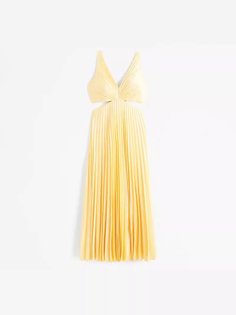 Charlotte | Schickes plissiertes Maxikleid mit Cut-Outs 5
