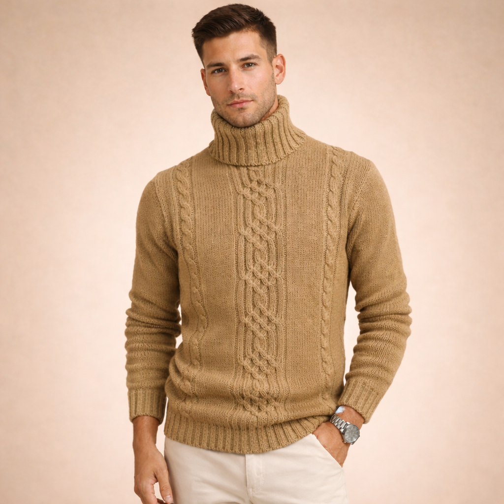 Lukas | Stilvoller und gemütlicher Herren-Rollkragenpullover