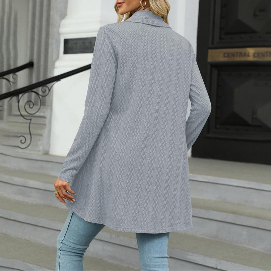 Chloe | Lässiger, offener, langer Damen-Cardigan 2