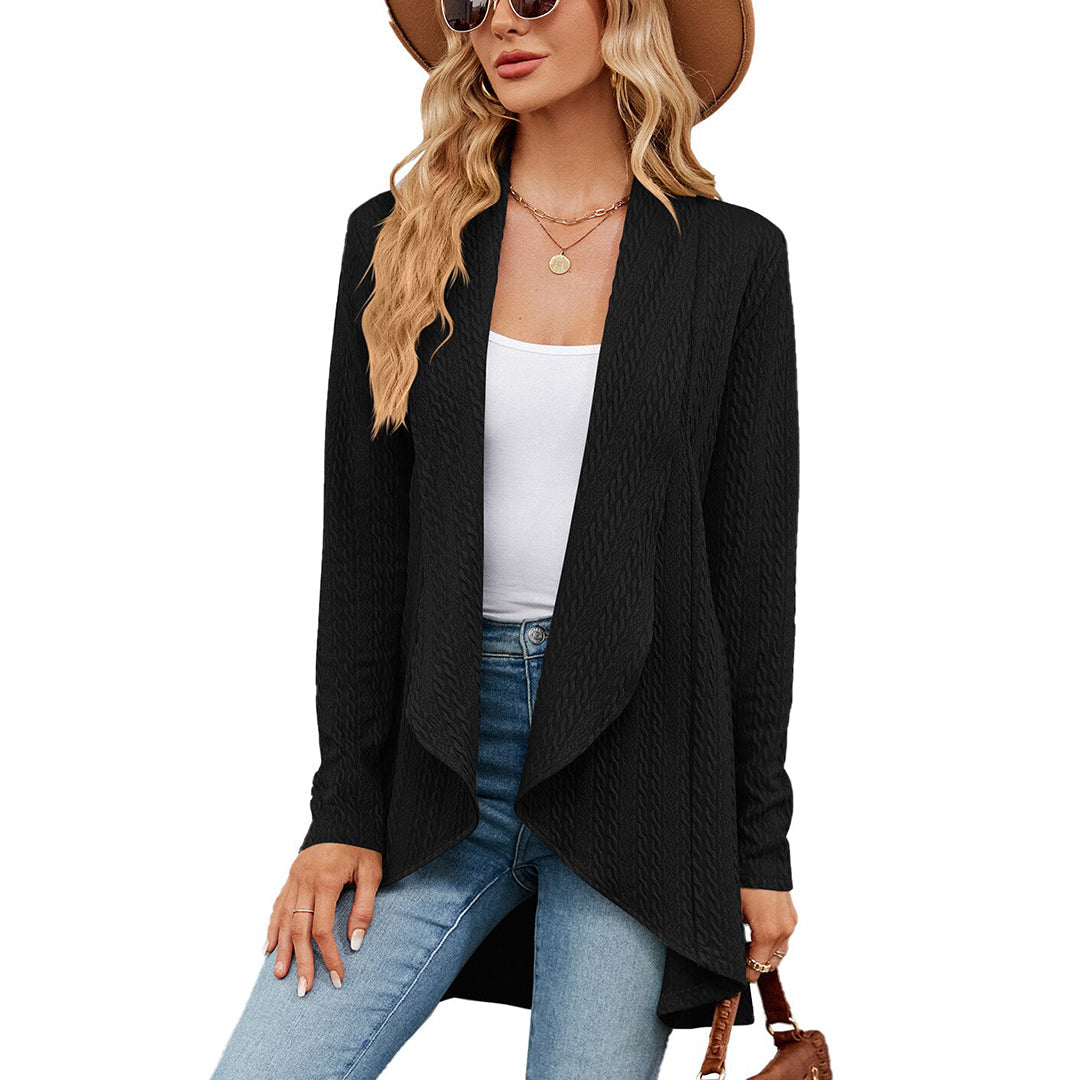 Chloe | Lässiger, offener, langer Damen-Cardigan 6