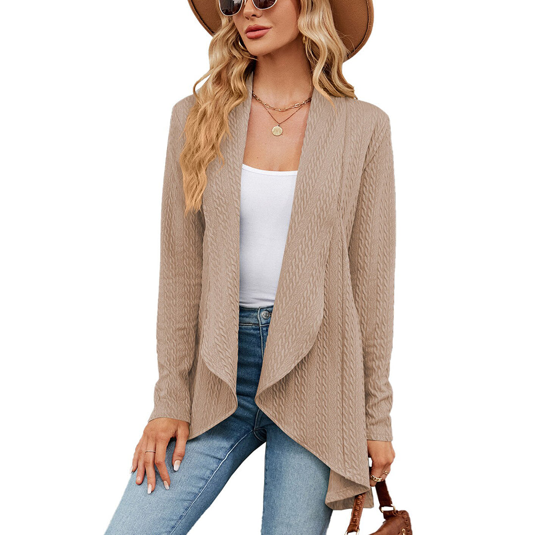 Chloe | Lässiger, offener, langer Damen-Cardigan 7