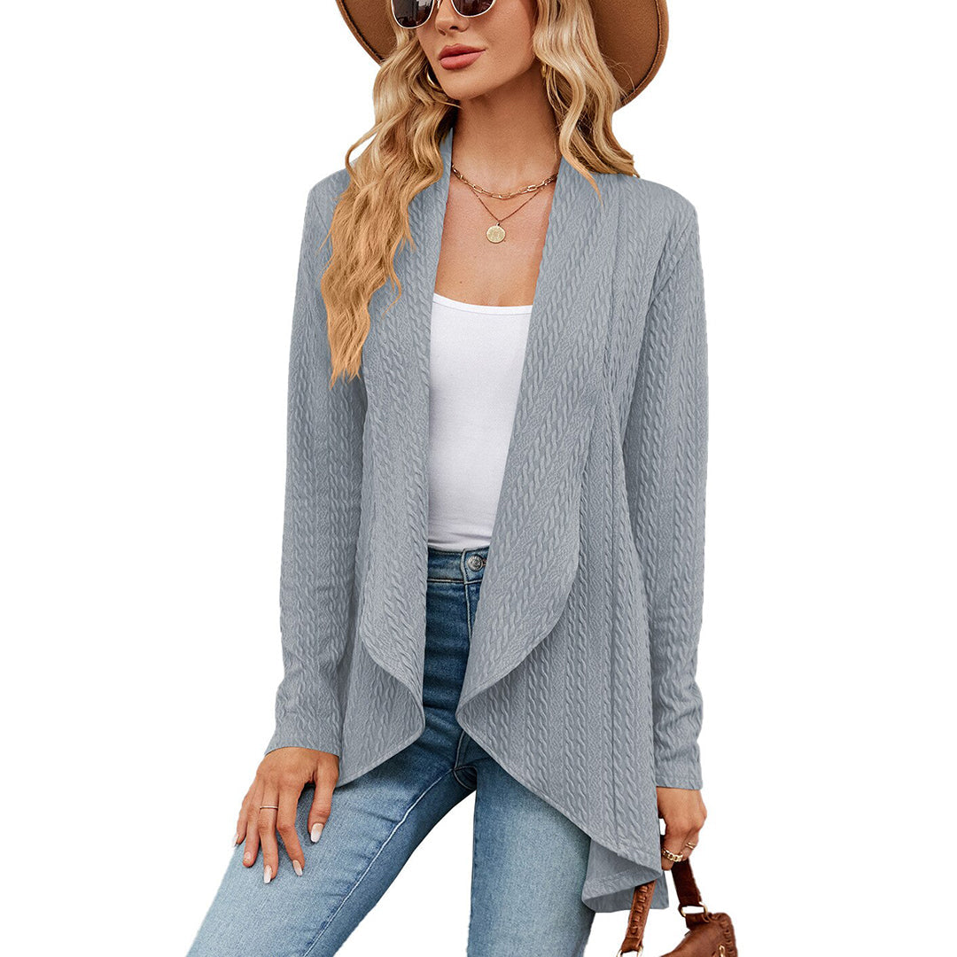 Chloe | Lässiger, offener, langer Damen-Cardigan 8