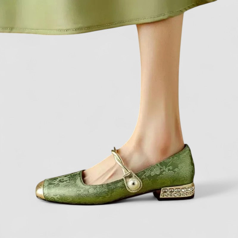 Cynthia | Elegante & Bequeme Damen Schuhe – Orthopädische Mary Jane mit Niedrigem Blockabsatz 1