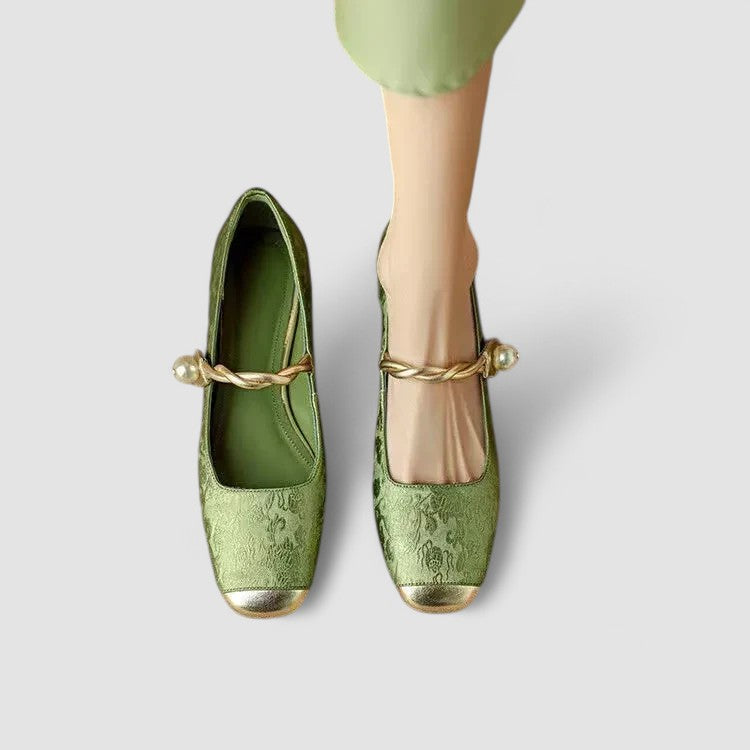 Cynthia | Elegante & Bequeme Damen Schuhe – Orthopädische Mary Jane mit Niedrigem Blockabsatz 2