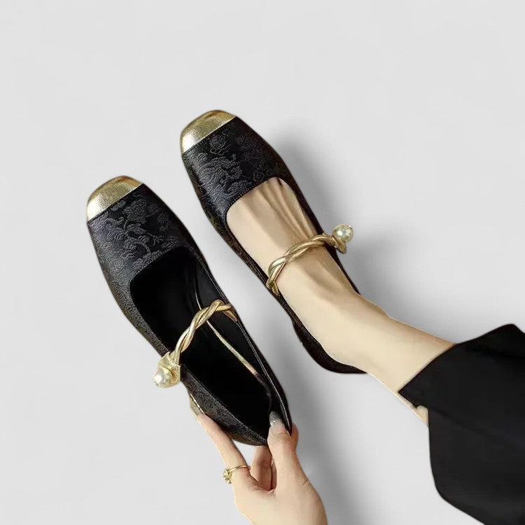 Cynthia | Elegante & Bequeme Damen Schuhe – Orthopädische Mary Jane mit Niedrigem Blockabsatz 7