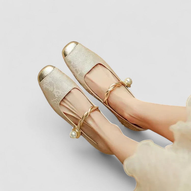 Cynthia | Elegante & Bequeme Damen Schuhe – Orthopädische Mary Jane mit Niedrigem Blockabsatz 9