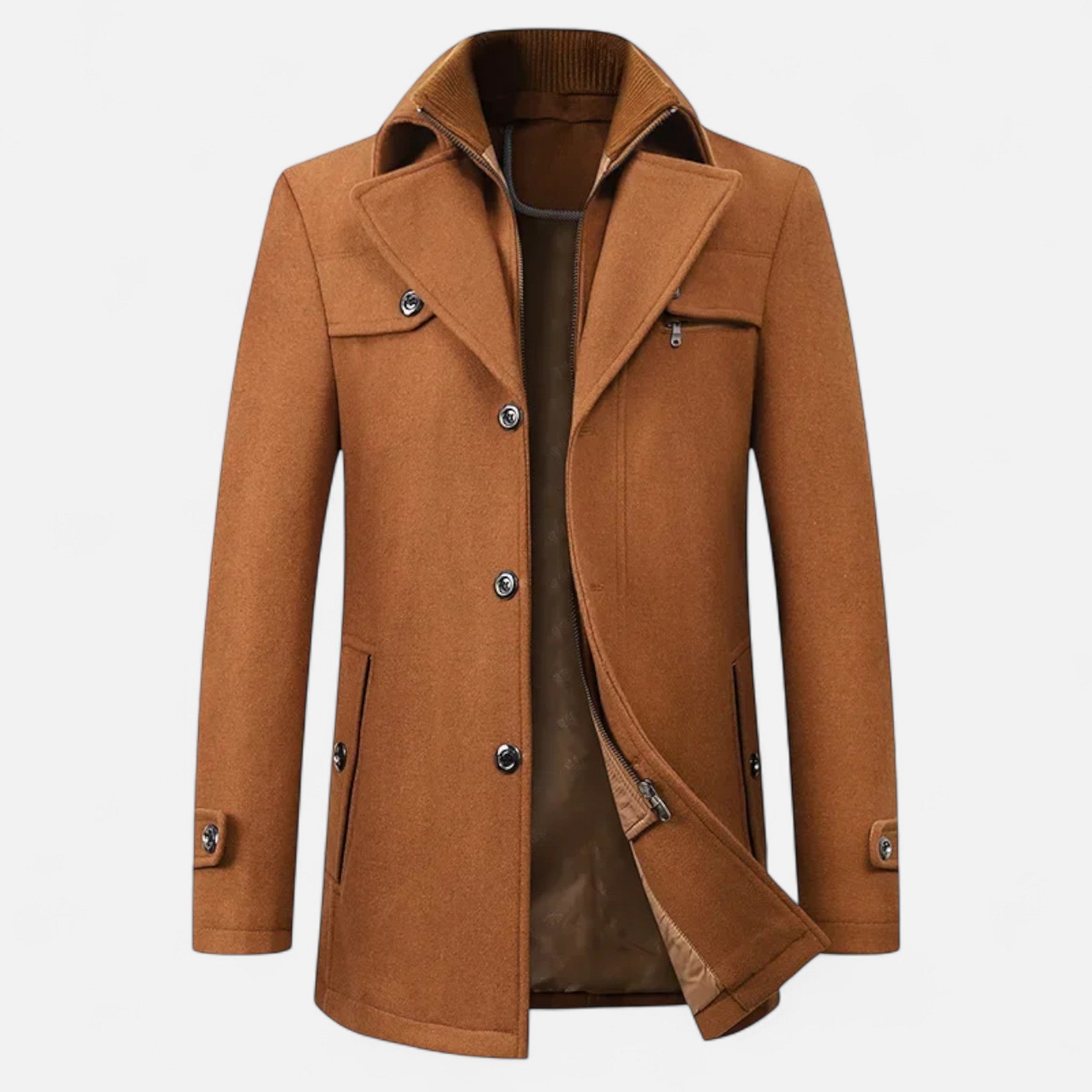 Daan | Stilvoller und warmer klassischer Winter-Trenchcoat 0