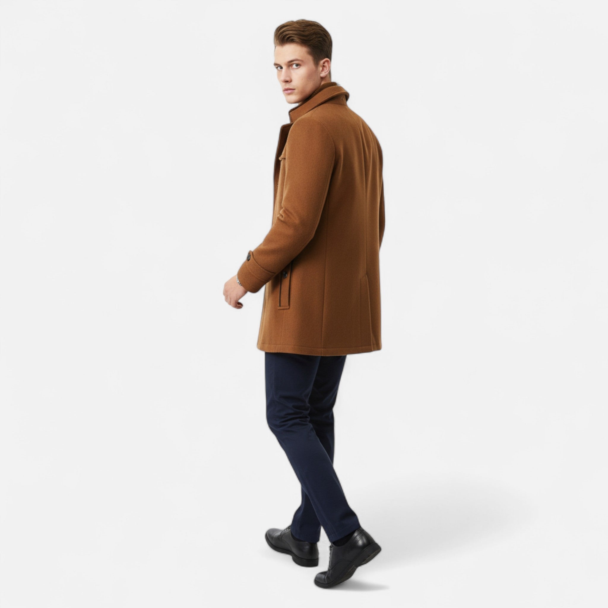Daan | Stilvoller und warmer klassischer Winter-Trenchcoat 2