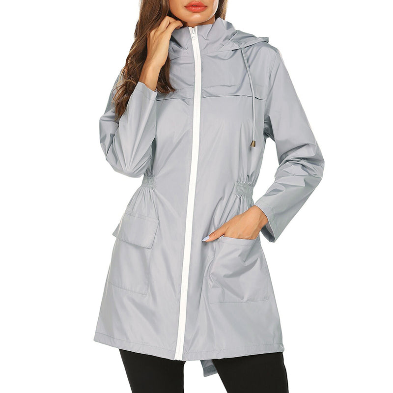 Dara | Women's Rain Jacket Lightweight Packable Water-Repellent Fitted 2