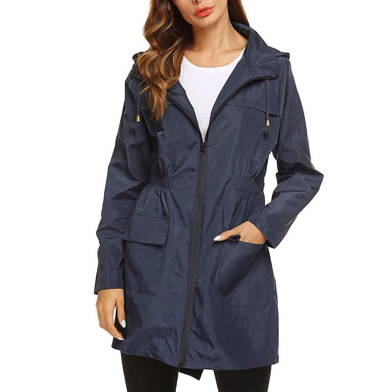 Dara | Women's Rain Jacket Lightweight Packable Water-Repellent Fitted 4