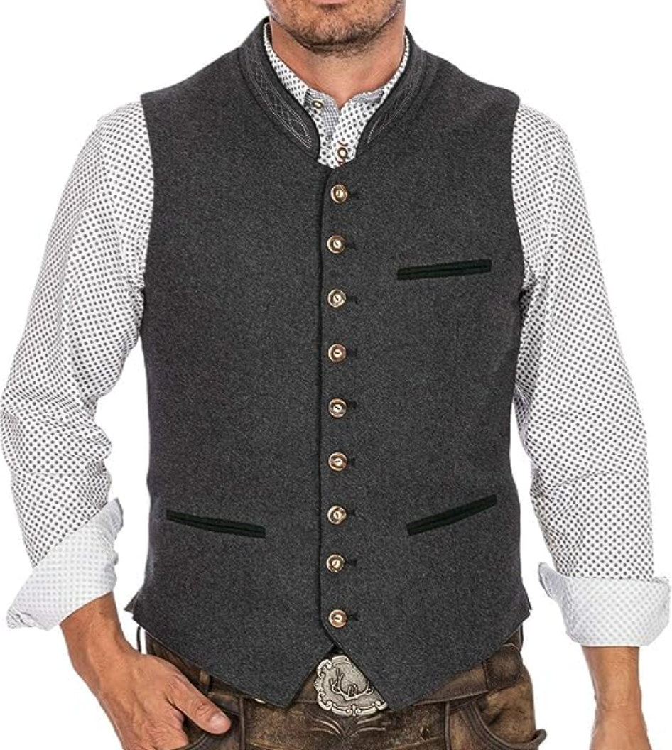 Drune | Herren Weste Mit Einem Stilvollen Traditionellen Look 0