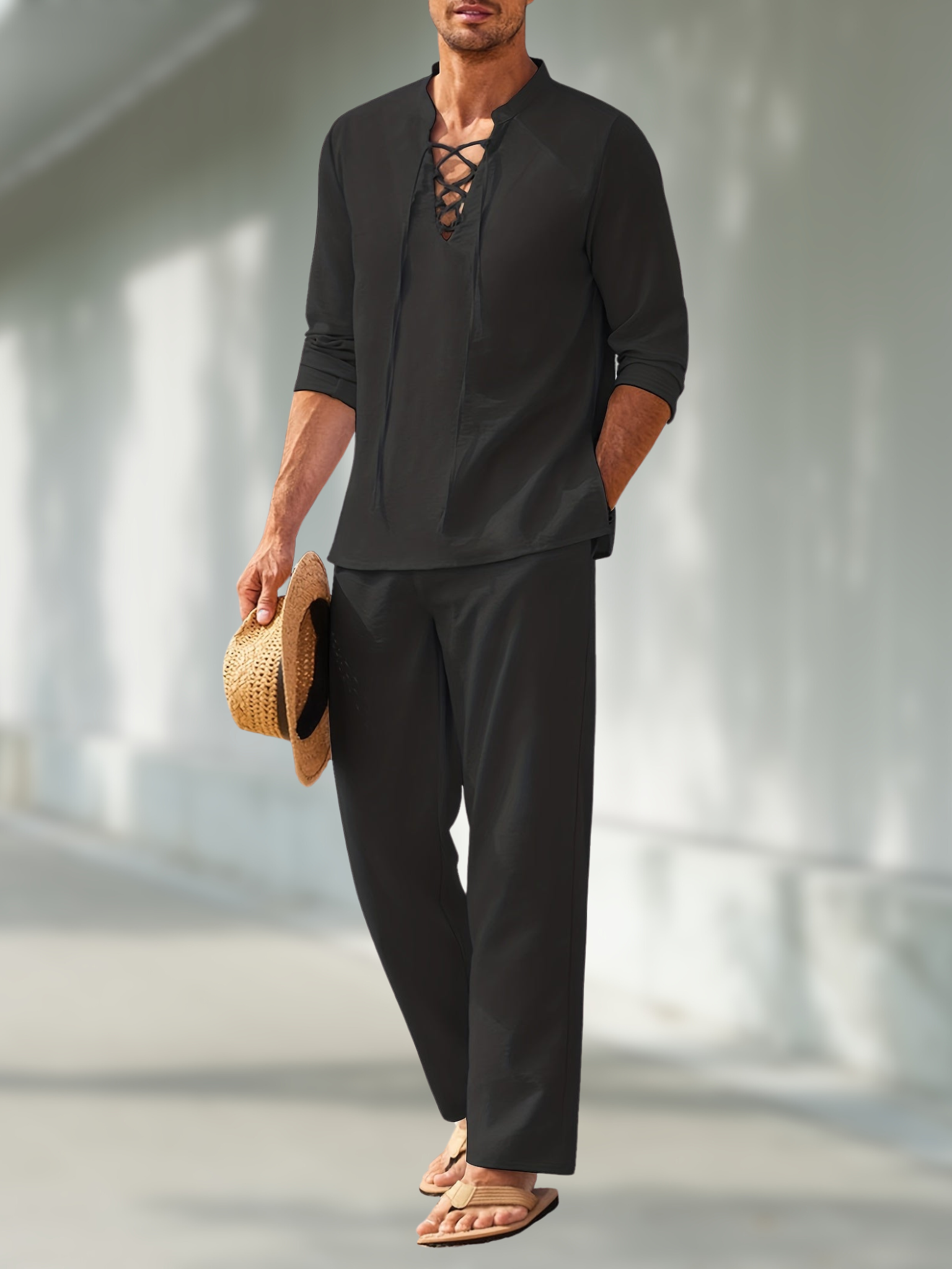 Dylan | Leichtes und lässiges Sommer-Set mit V-Ausschnitt 1