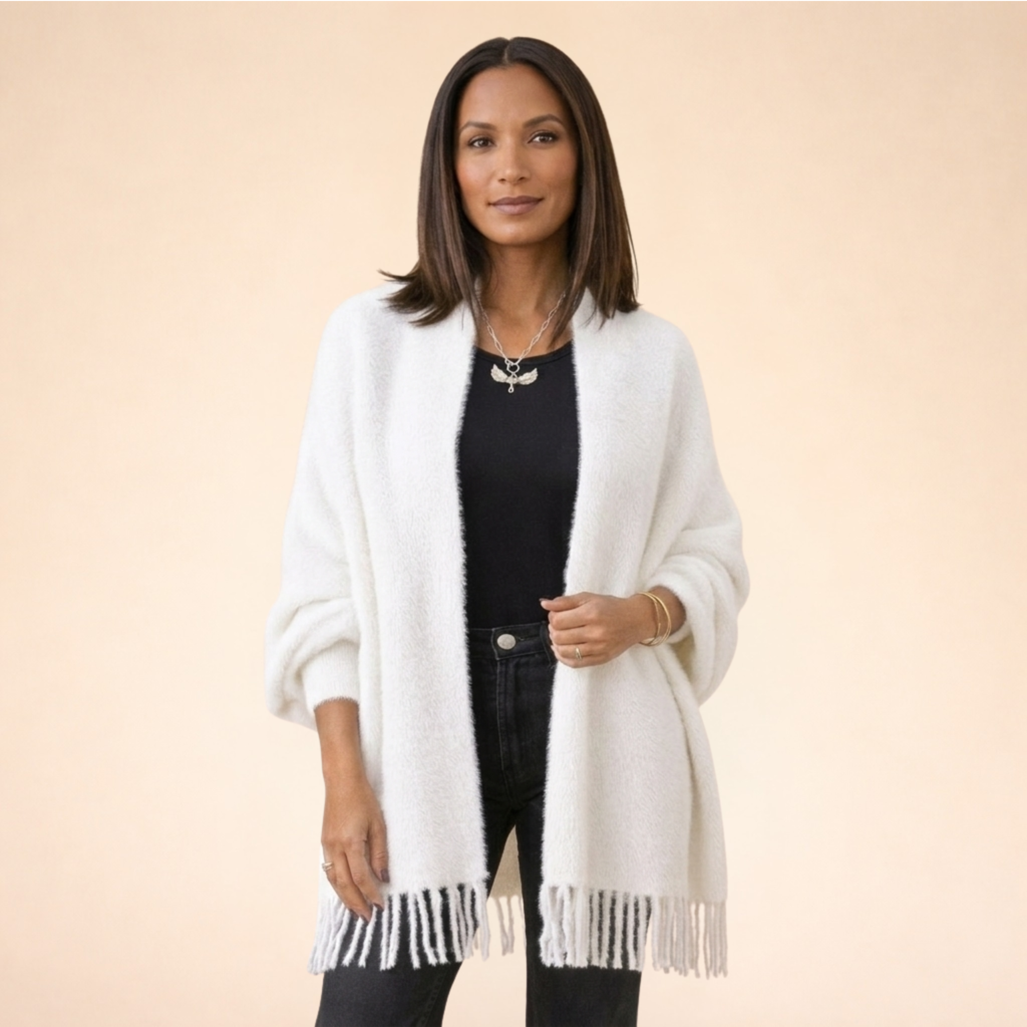 Elara | Damen Wintermantel – Schwarzer Mantel, Elegant & Warm 7