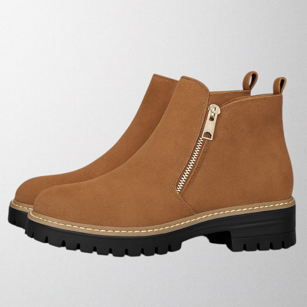 Elizabeth | Bequeme und elegante Stiefeletten mit runder Zehenpartie und seitlichem Reißverschluss 3