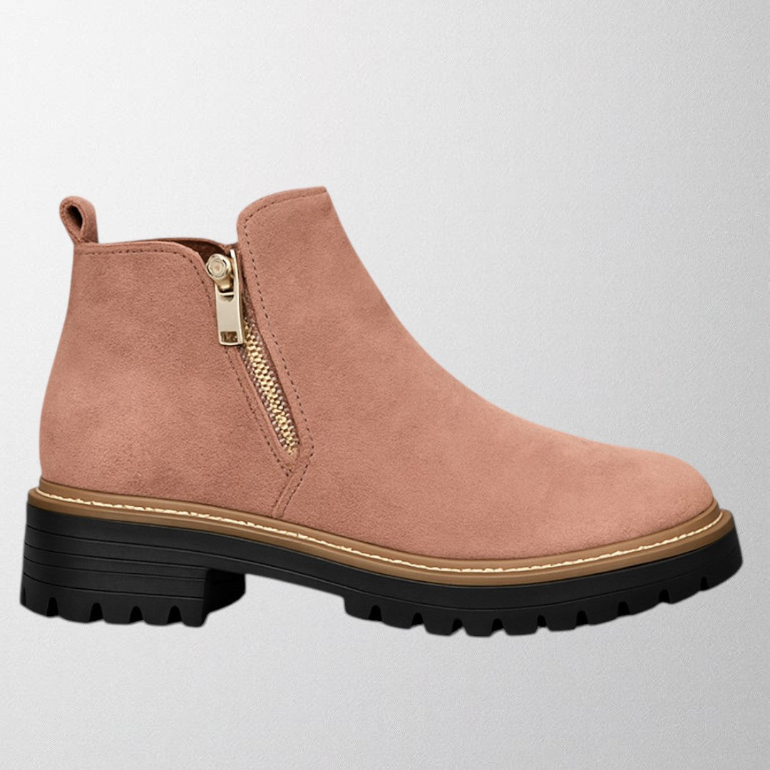 Elizabeth | Bequeme und elegante Stiefeletten mit runder Zehenpartie und seitlichem Reißverschluss 4
