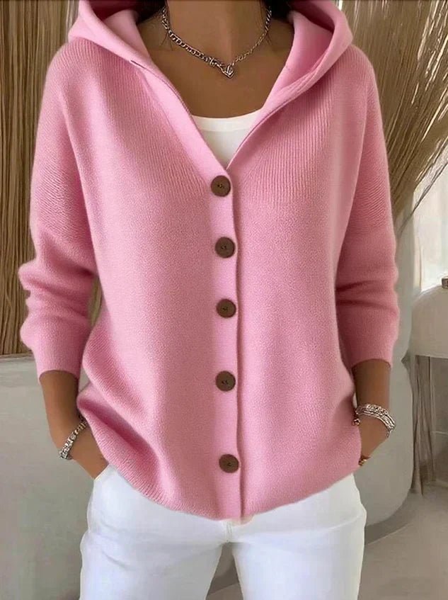 Elizabeth | Weicher und bequemer Kapuzenstrickcardigan 0
