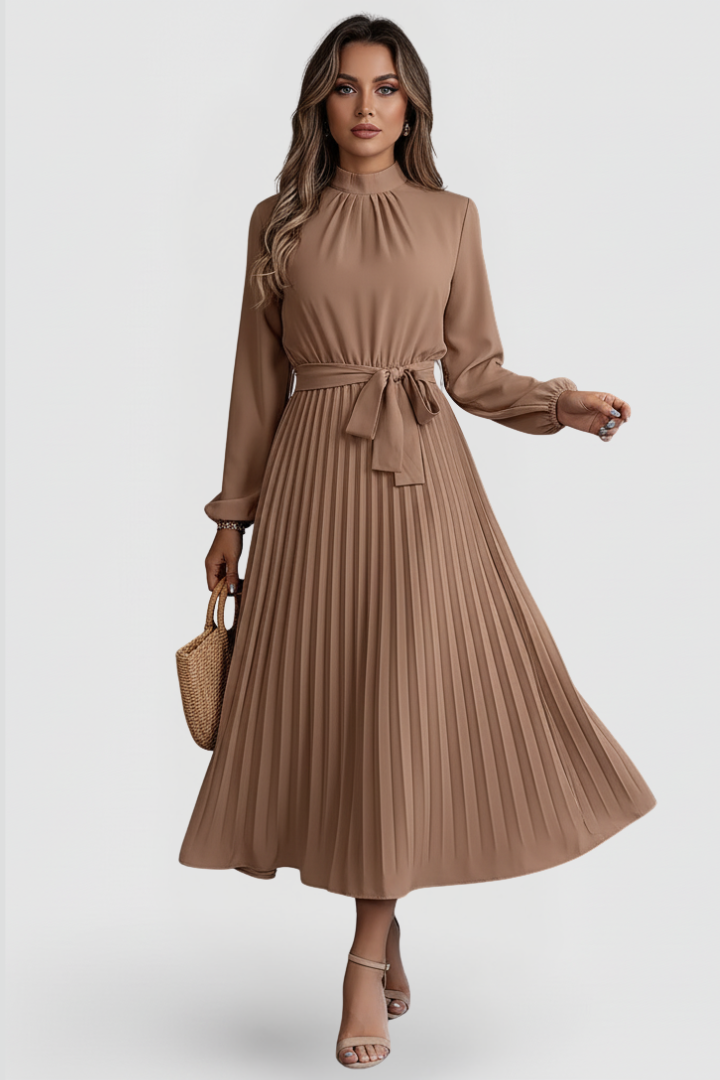 Elowen | Elegantes, Plissiertes Damen Midikleid – Festliche Kleider für Besondere Anlässe 8