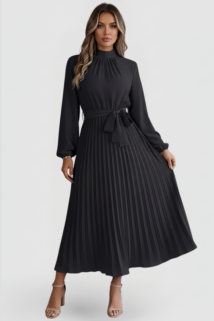 Elowen | Elegantes, Plissiertes Damen Midikleid – Festliche Kleider für Besondere Anlässe 9