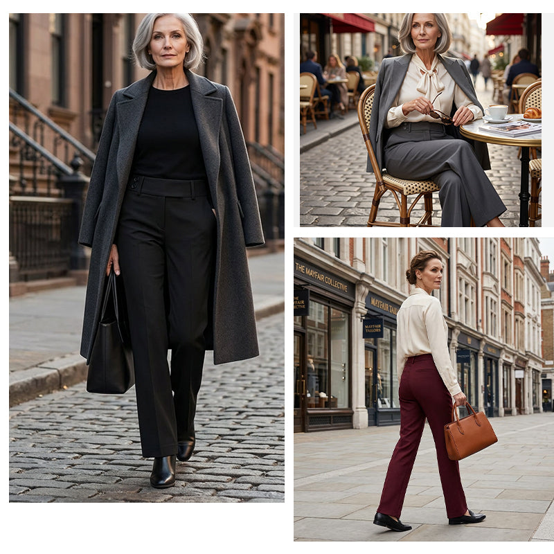 Elowra | Elegante, Taillierte Flare Anzughose Damen – Bequeme & Atembare Anzughosen für Jeden Anlass 3