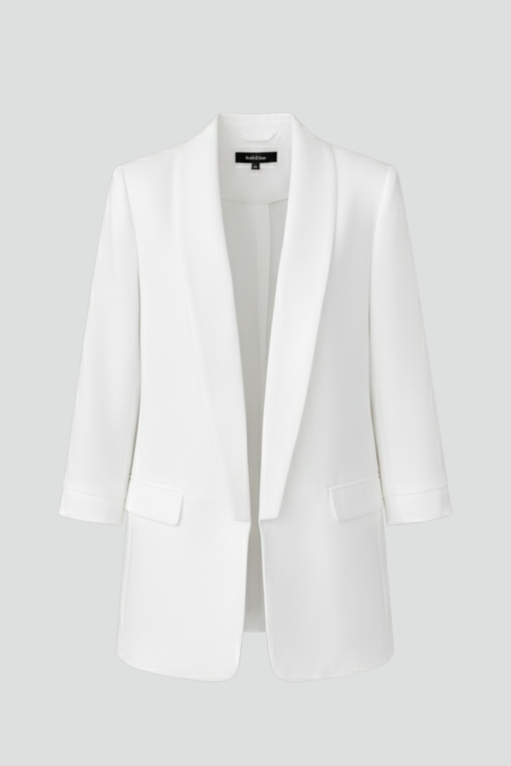 Elysia | Eleganter Damen Blazer Dunkelblau mit Taillierter Silhouette und Wickelkragen 1