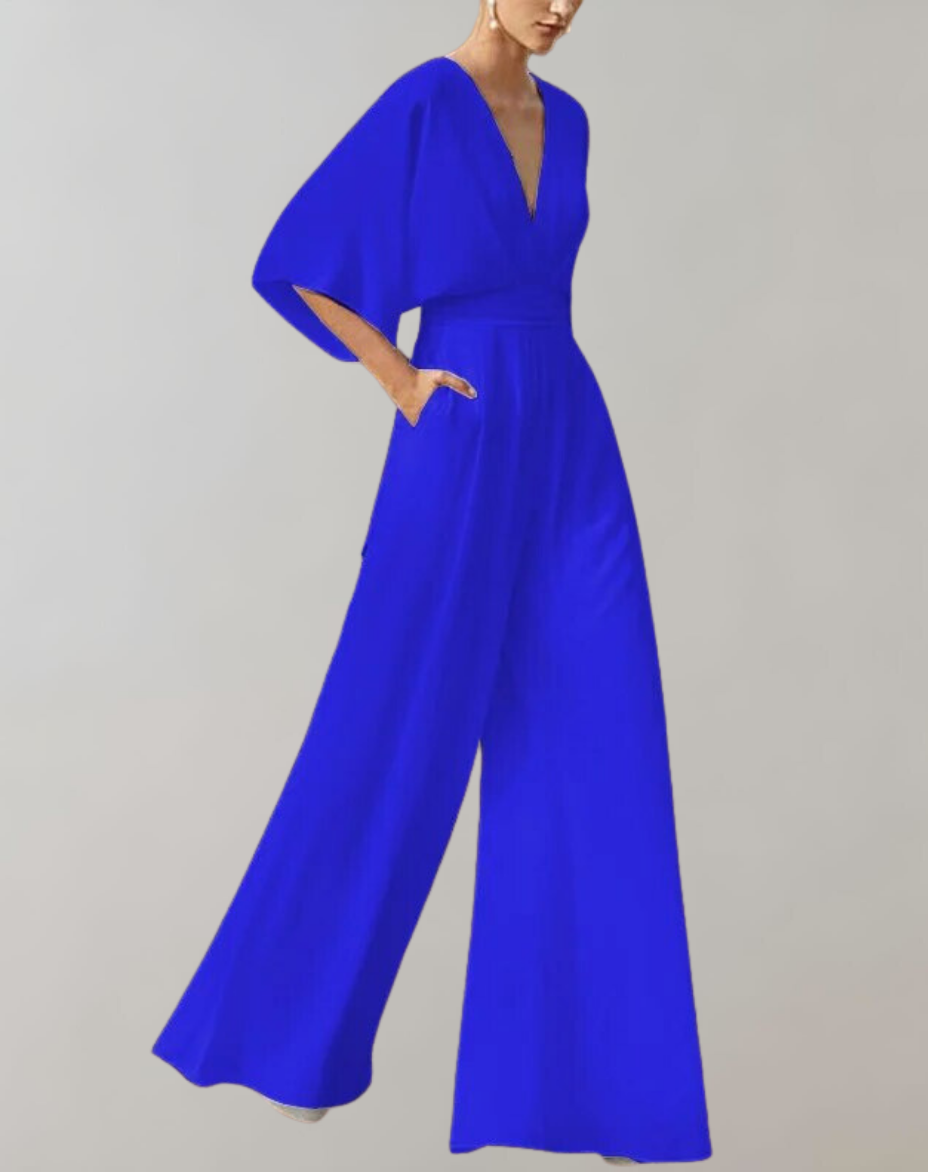 Elysia | Eleganter, Weit Beinig Damen Jumpsuit – Festlich & Schwarz 2