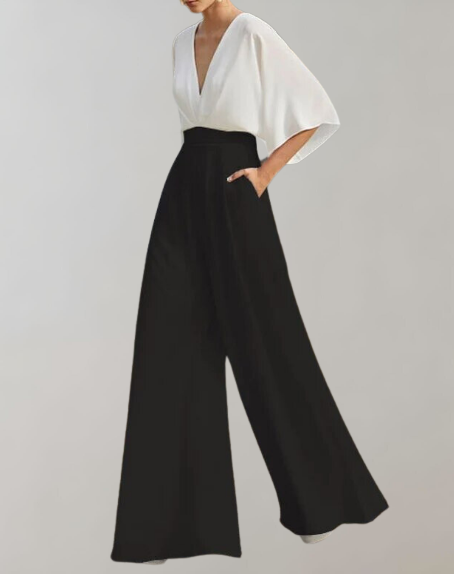 Elysia | Eleganter, Weit Beinig Damen Jumpsuit – Festlich & Schwarz 7