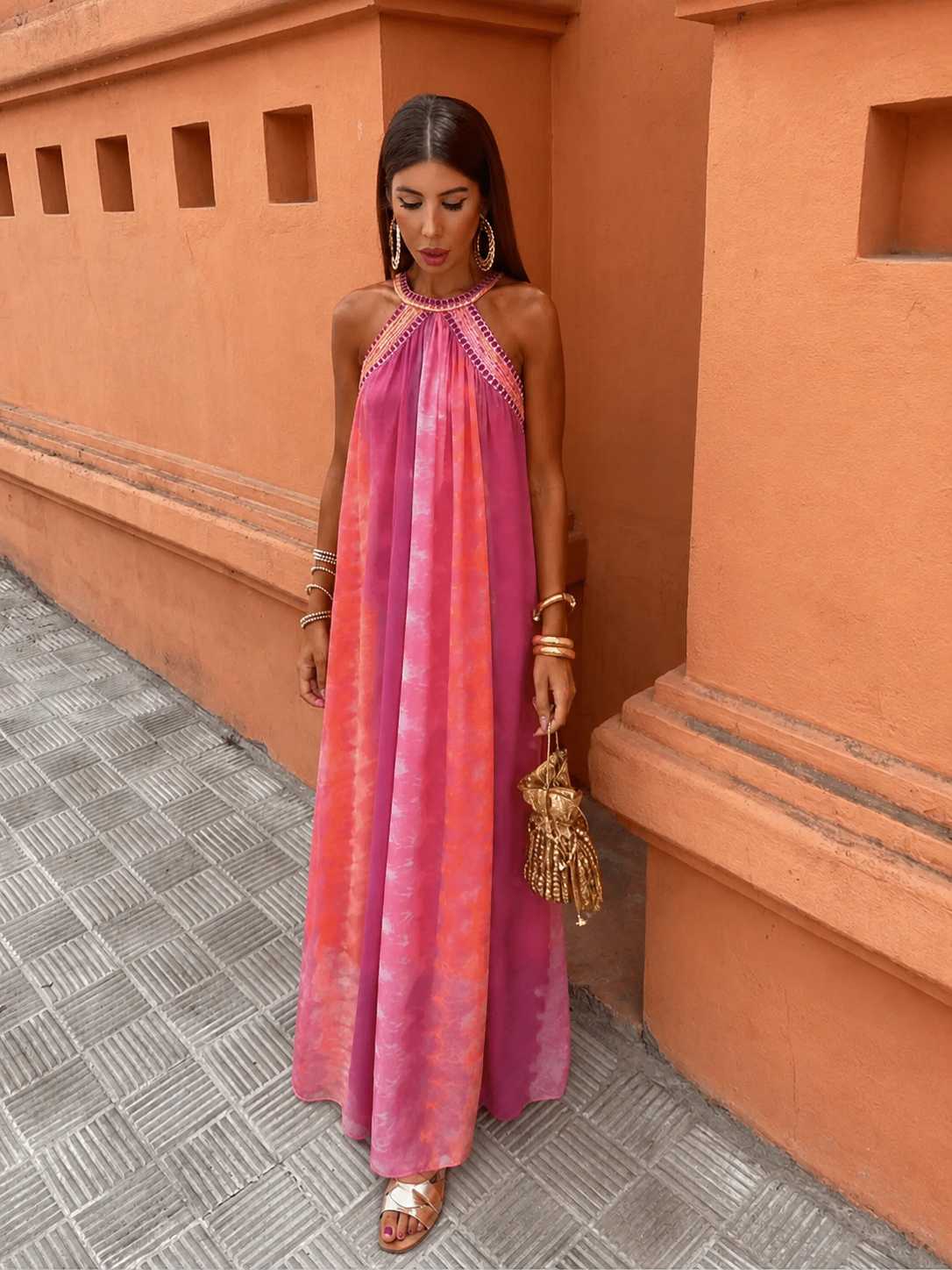 Elysia | Hochzeitsgast Kleid Ombre Elegant Figurbetont Sommer Stil 4