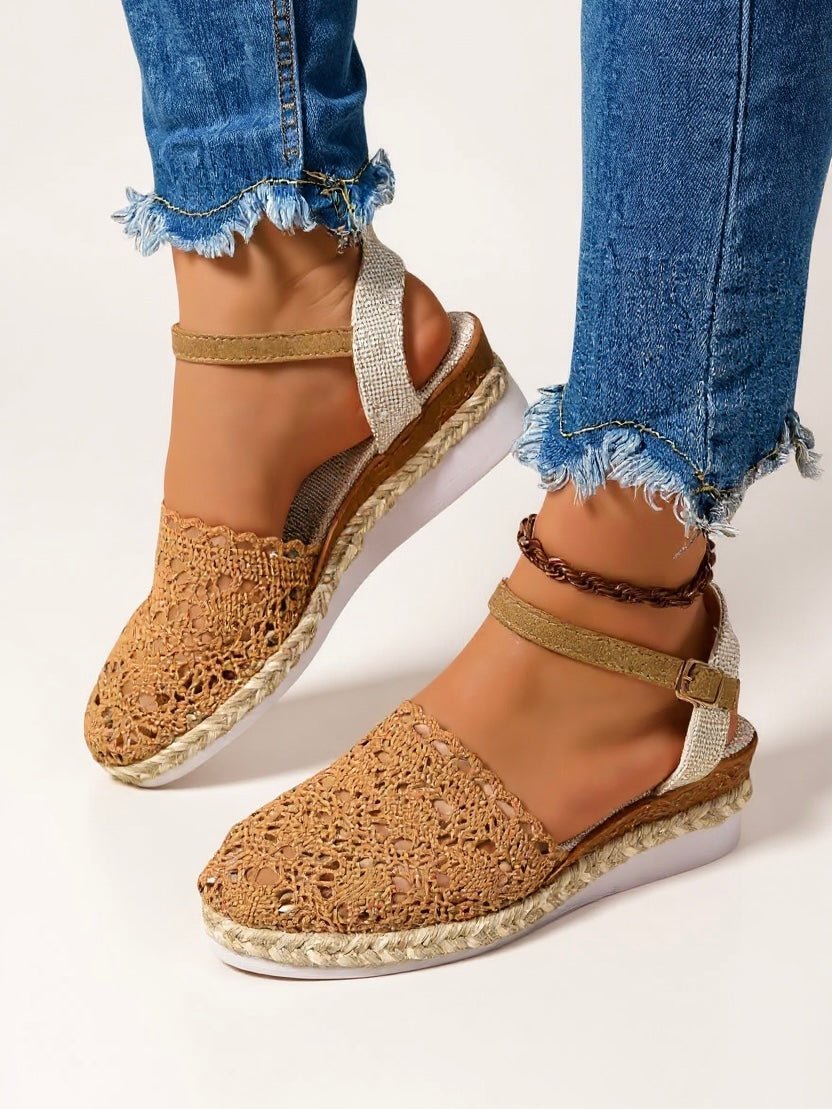 Emma | Bequeme Boho-Häkel-Espadrille-Sandalen 0