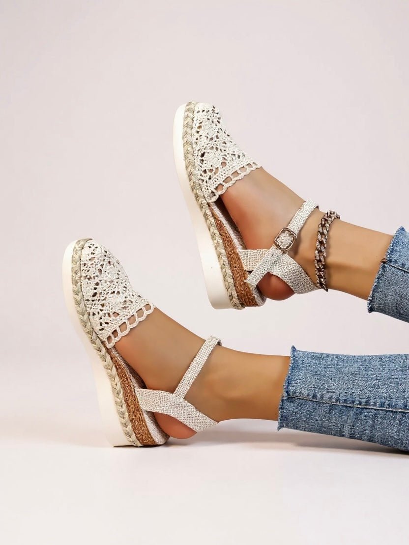 Emma | Bequeme Boho-Häkel-Espadrille-Sandalen 5