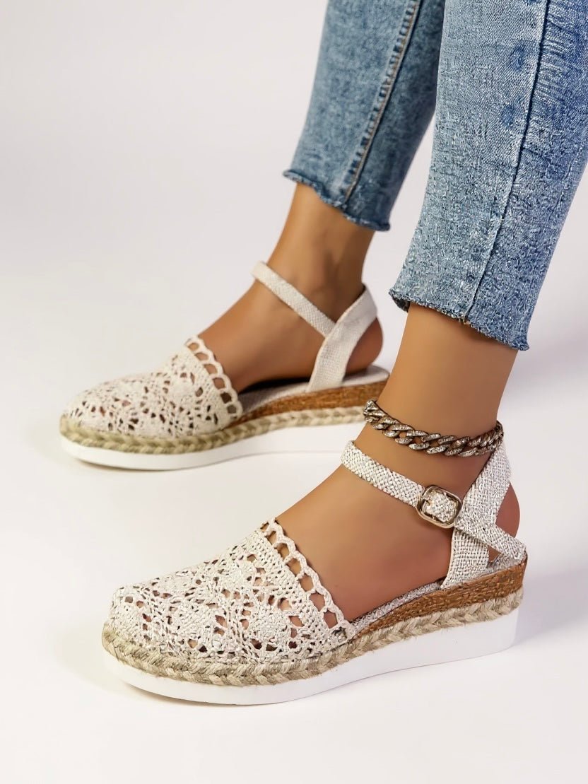 Emma | Bequeme Boho-Häkel-Espadrille-Sandalen 7