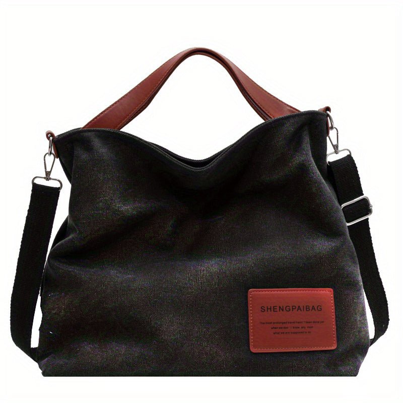 Emma | Große Schultertasche aus Canvas 7
