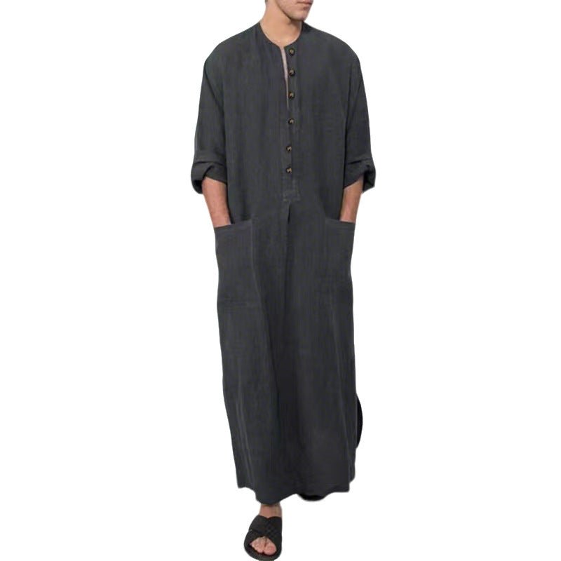 Ethan | Thobe Jubba aus Leinen mit entspannter Passform 5