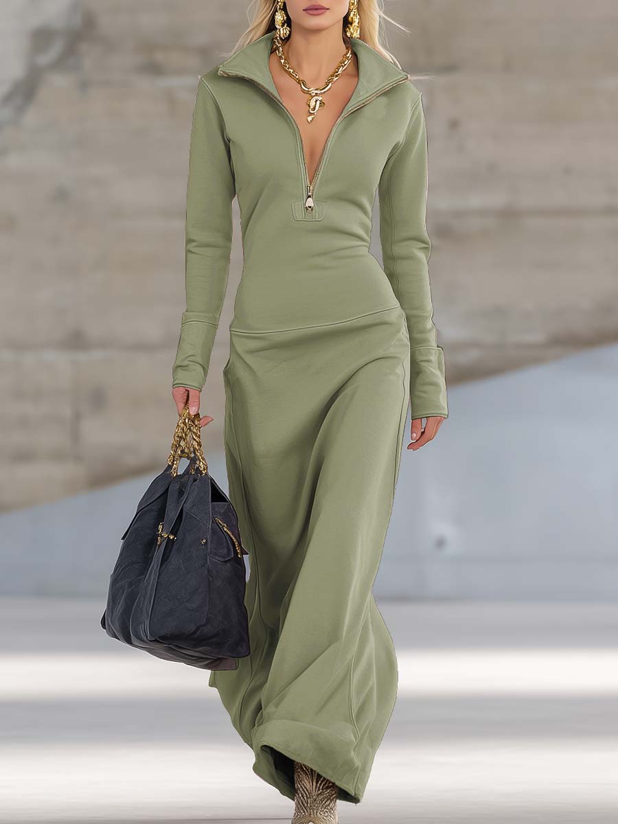 Evelyn | Bequemes Maxikleid Langarm für Damen – Stylisch & Vielseitig 12