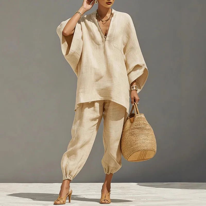 Evelyn | Eleganter Damen Zweiteiler – Bequem, Modern & Ideal für Sommer 0