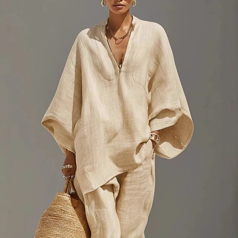 Evelyn | Eleganter Damen Zweiteiler – Bequem, Modern & Ideal für Sommer 1